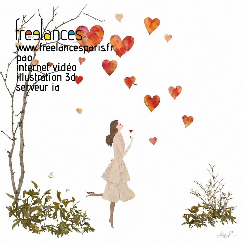 Pao mise en page internet vidéo illustration 3d serveur IA générative AI freelance paris studio de création magazines yruwz390